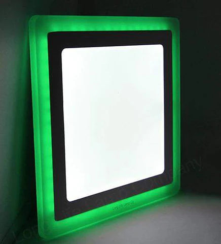 PANEL LIGHT (18+6W) LED MATTE GREEN SQUARE