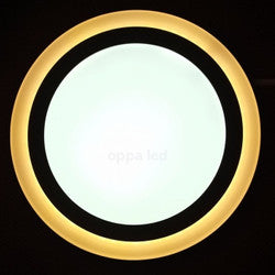 PANEL LIGHT (18+6W) LED MATTE WARM ROUND